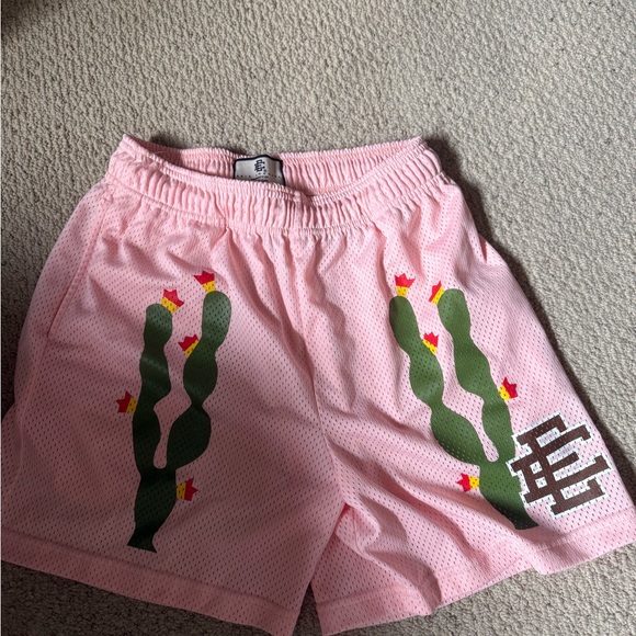 Eric Emanuel Pink Vegas Exclusive Cactus Medium Athletic Shorts